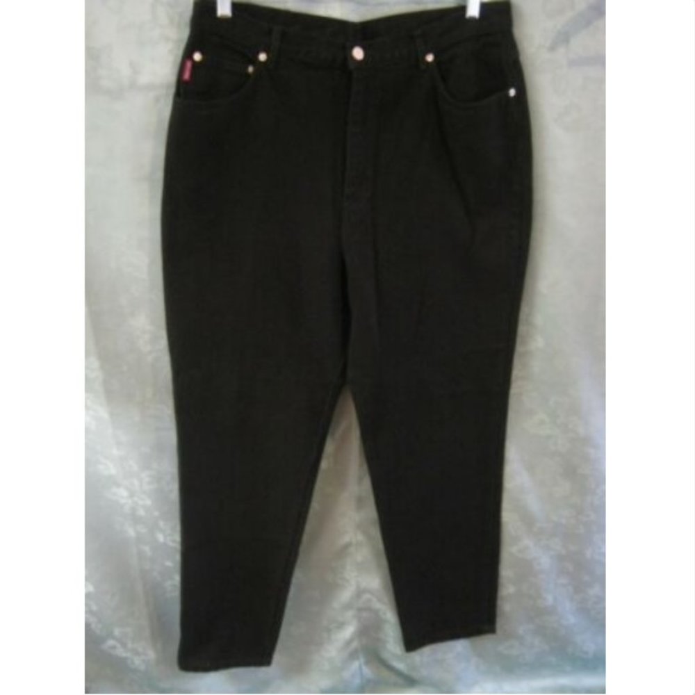 VTG 90's Encore Black Denim Jeans Size 19 / 20
